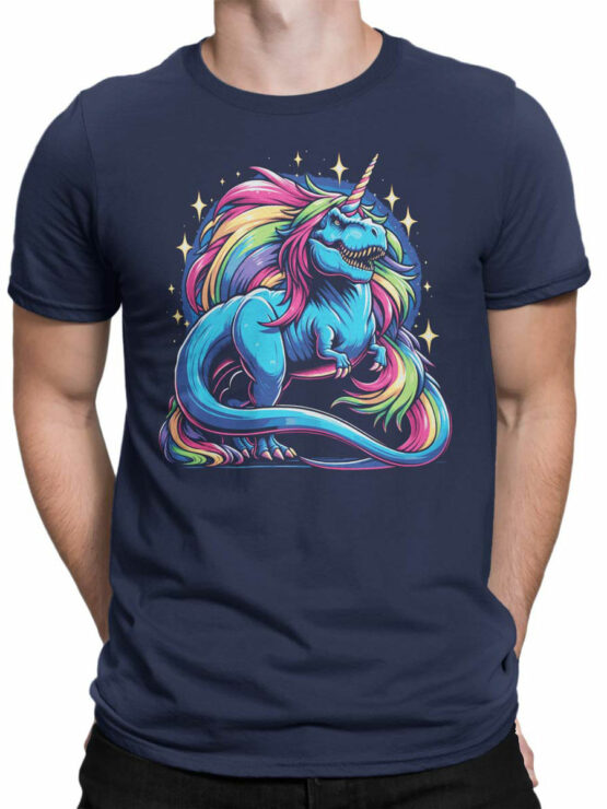 2117 Unicorn T-Rex T-Shirt Front Man