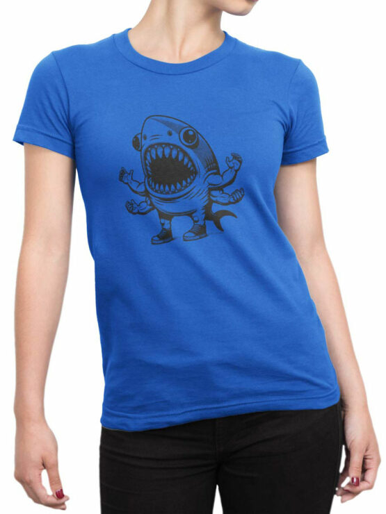 2121 Shiva Shark T-Shirt Front Woman