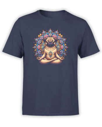 2126 Meditating Pug T-Shirt Front