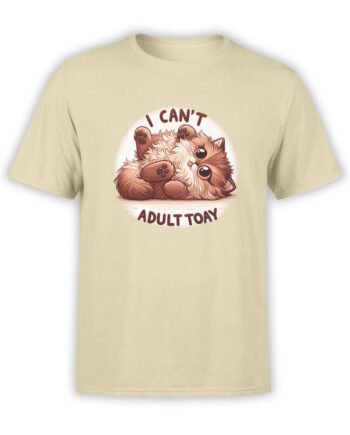 2127 I Can't Adult Today T-Shirt Front