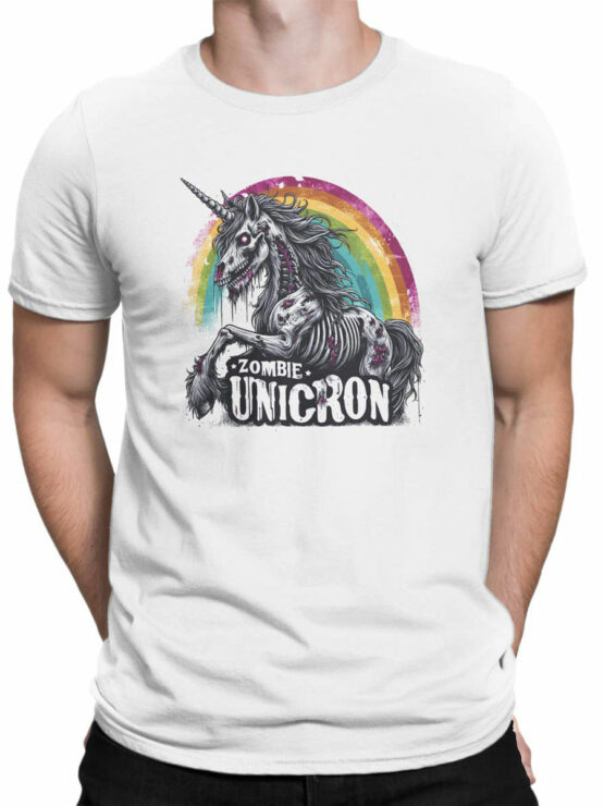 2148 Zombie Unicorn T-Shirt Front Man