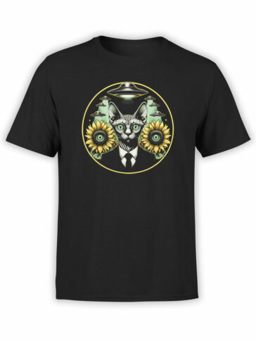 2154 Cats In Black T-Shirt Front