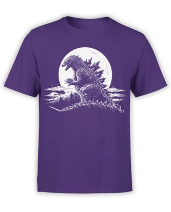 2158 Purple Godzilla T-Shirt Front