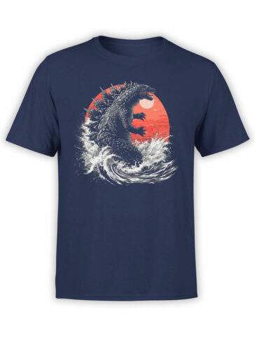2159 Godzilla At Sunset T-Shirt Front