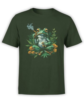 2166 Smoking Frog T-Shirt Front
