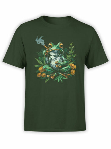 2166 Smoking Frog T-Shirt Front