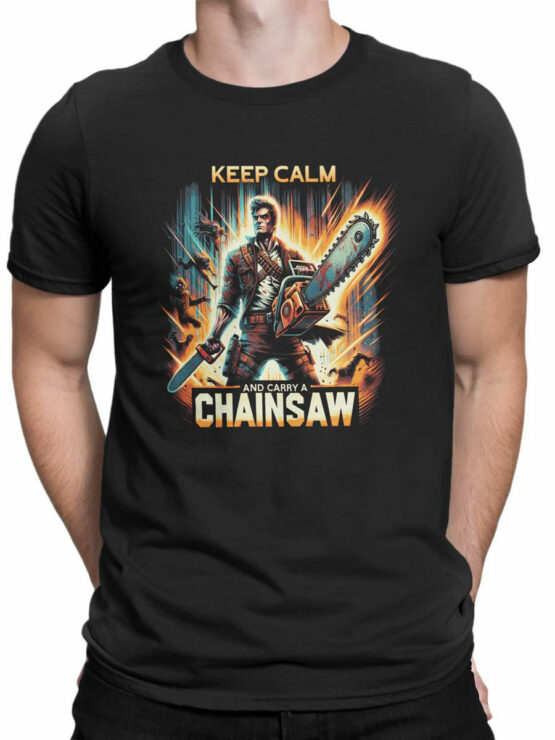 2182 Chainsaw T-Shirt Front Man