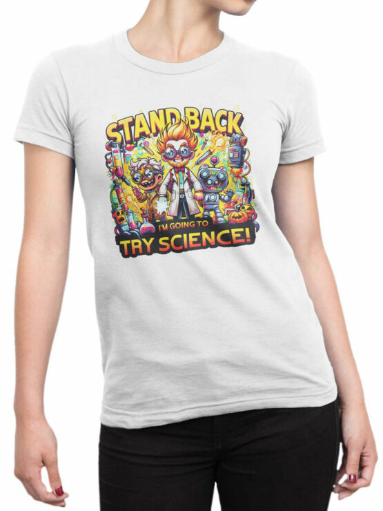 2202 Try Science T-Shirt Front Woman