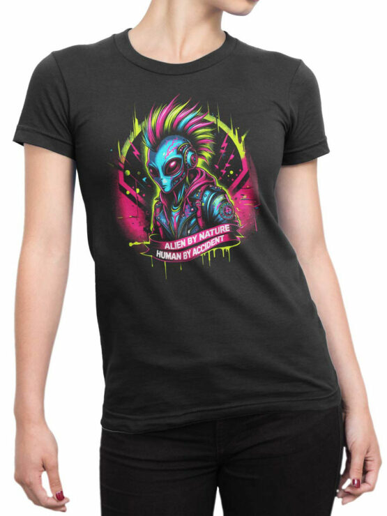 2212 Alien By Nature T-Shirt Front Woman