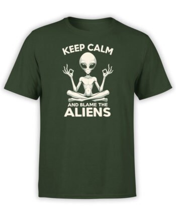 2218 Blame The Aliens T-Shirt Front