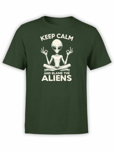 2218 Blame The Aliens T-Shirt Front