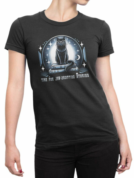 2223 Time For Stories T-Shirt Front Woman