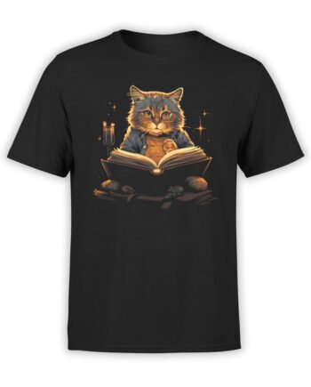 2228 Mysterious Cat T-Shirt Front