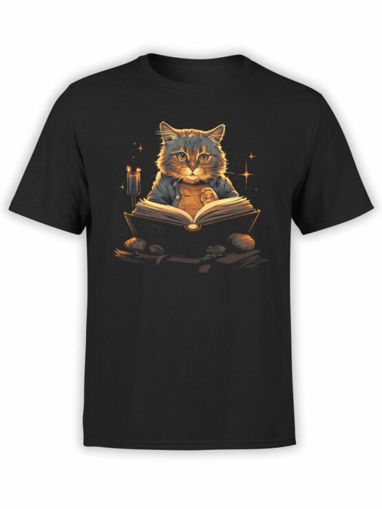 2228 Mysterious Cat T-Shirt Front