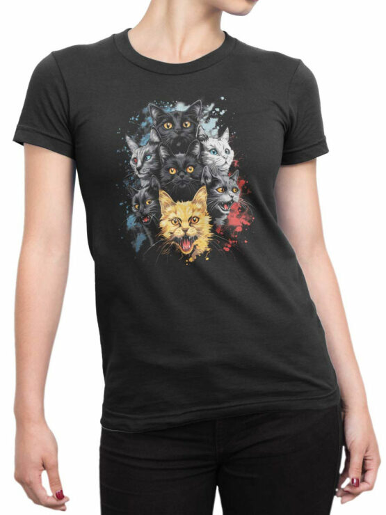 2230 Cats T-Shirt Front Woman