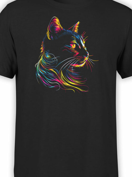 2233 Neon Whiskers T-Shirt Front Color