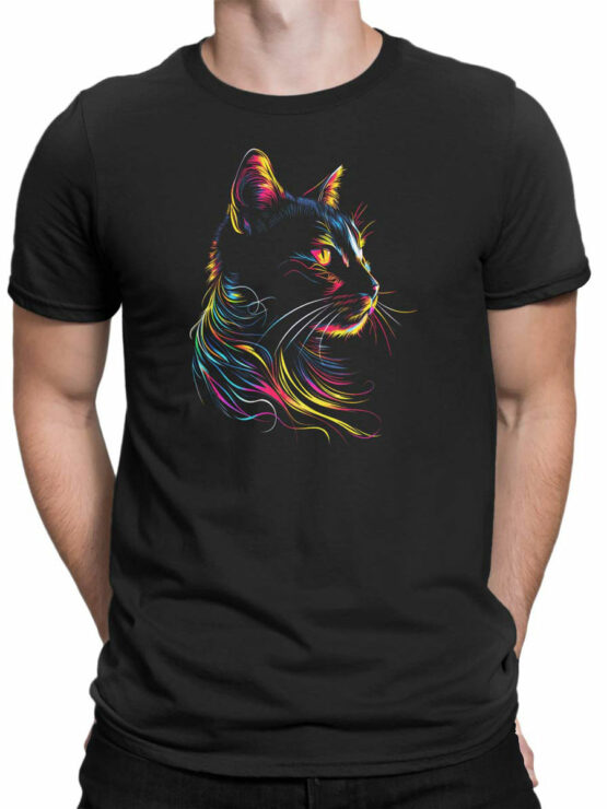 2233 Neon Whiskers T-Shirt Front Man