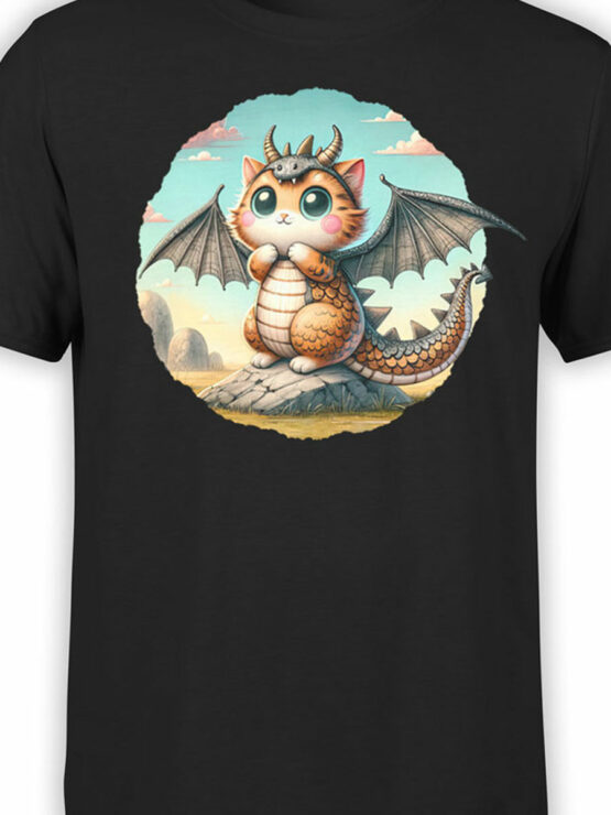 2253 DragonCat Fusion T-Shirt Front Color