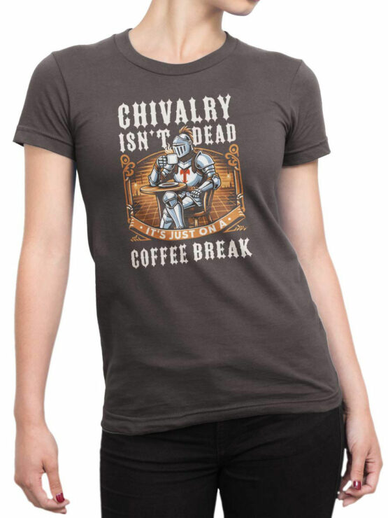 2262 Caffeine Crusader T-Shirt Front Woman