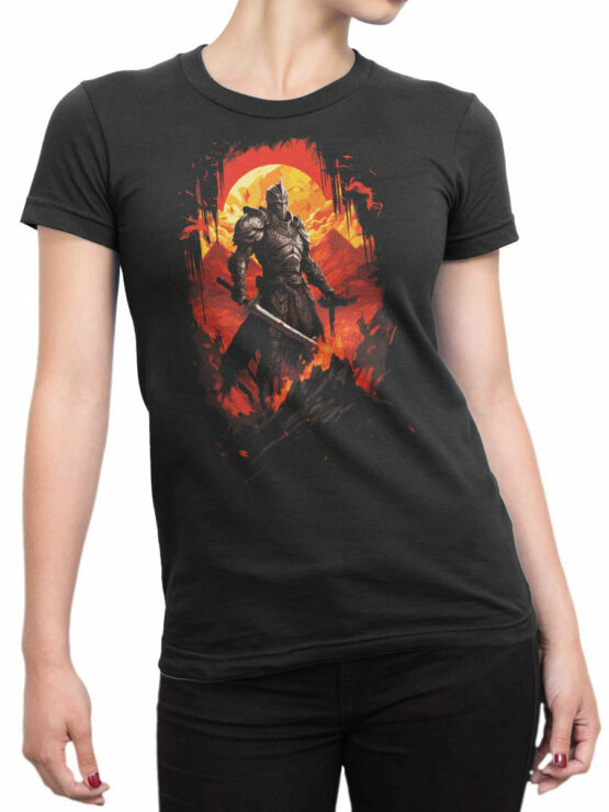 2269 Epic Inferno Knight T-Shirt Front Woman