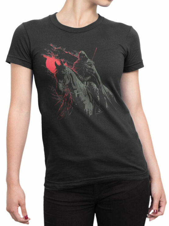 2296 Crimson Rider T-Shirt Front Woman