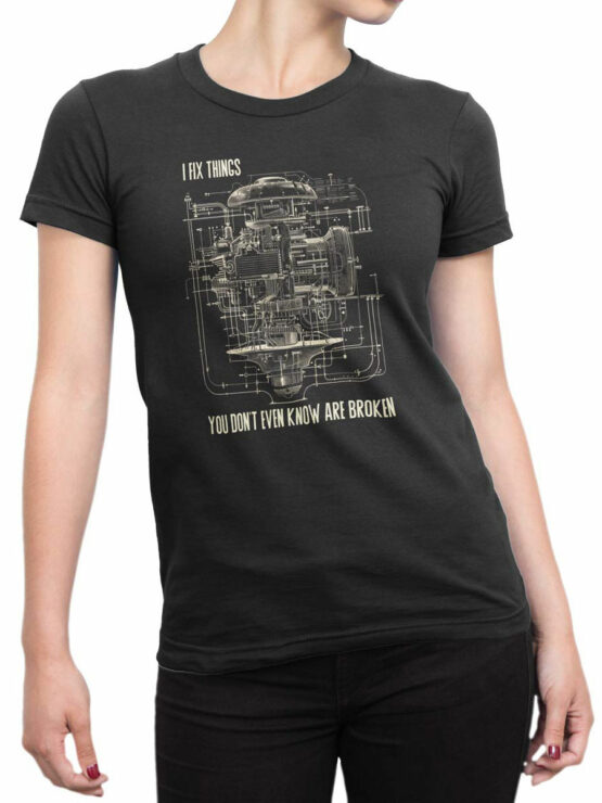 2312 Hidden Fixer T-Shirt Front Woman