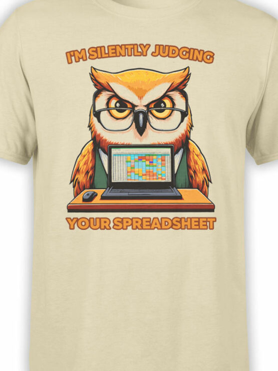 2325 Judgmental Owl T-Shirt Front Color