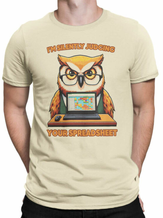 2325 Judgmental Owl T-Shirt Front Man