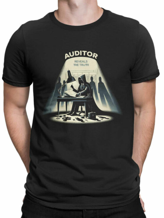 2329 Truth Revealer Auditor T-Shirt Front Man