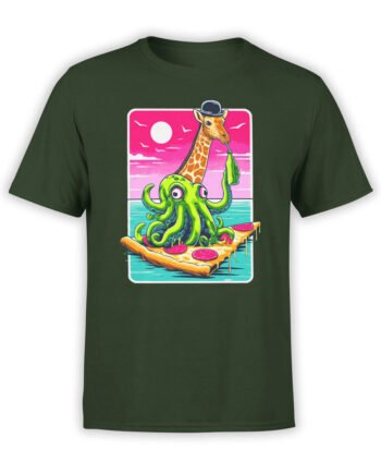 2331 Giraffe and Octopus Adventure T-Shirt Front