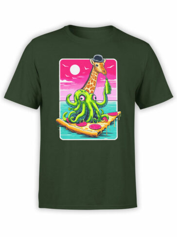 2331 Giraffe and Octopus Adventure T-Shirt Front