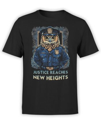 2344 Owl Justice T-Shirt Front