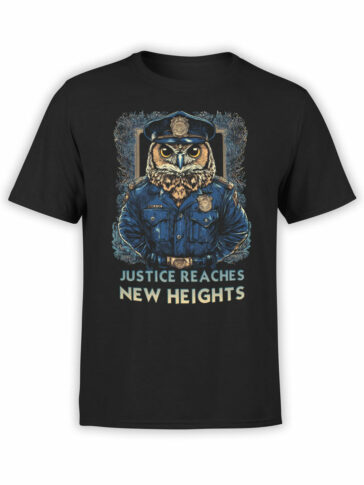 2344 Owl Justice T-Shirt Front