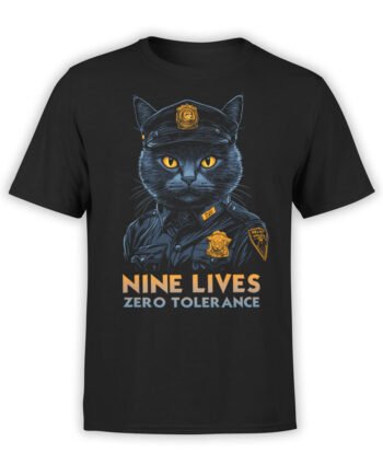 2345 Nine Lives T-Shirt Front