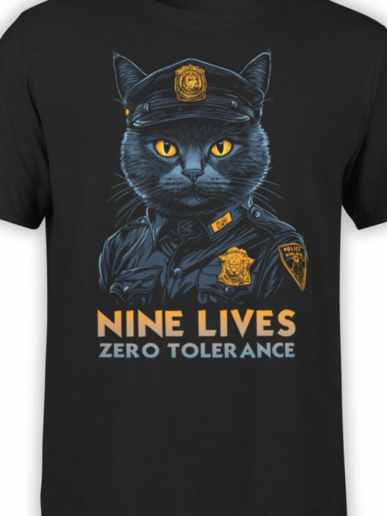 2345 Nine Lives T-Shirt Front Color