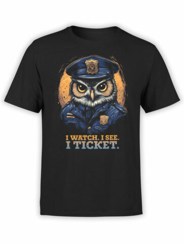 2346 Watchful Owl T-Shirt Front