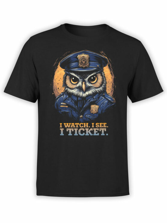 2346 Watchful Owl T-Shirt Front