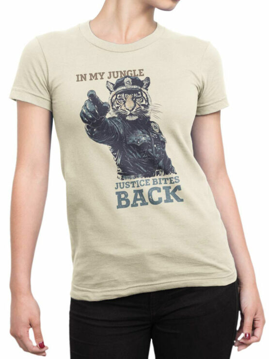 2348 Jungle Justice T-Shirt Front Woman