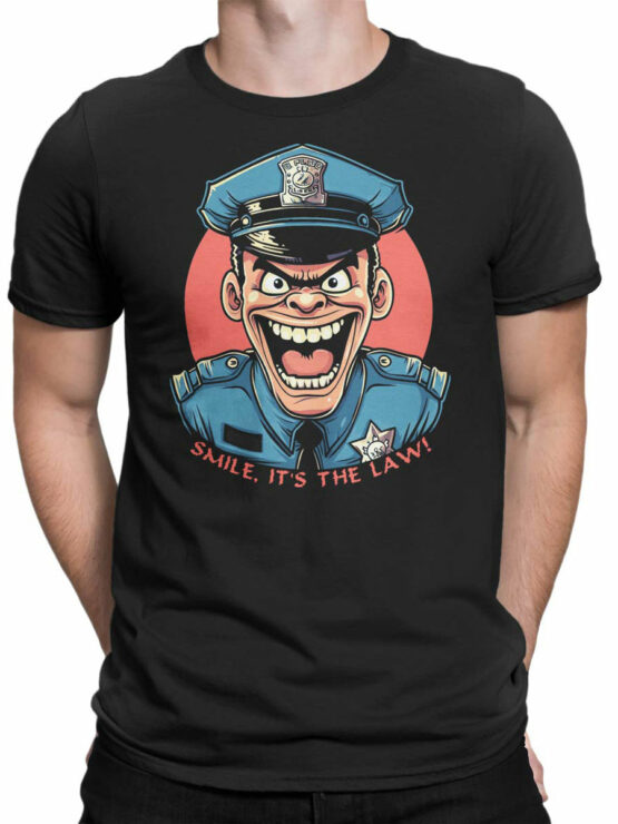 2350 Smile Enforcement T-Shirt Front Man