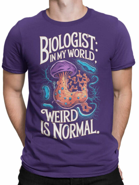 2371 Biologist Weird T-Shirt Front Man