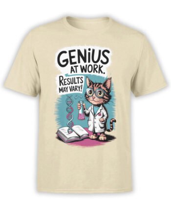 2376 Lab Cat Genius T-Shirt Front
