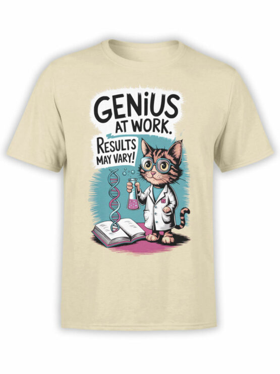 2376 Lab Cat Genius T-Shirt Front