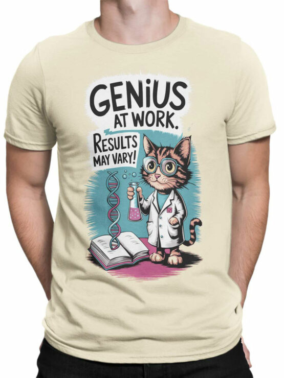 2376 Lab Cat Genius T-Shirt Front Man