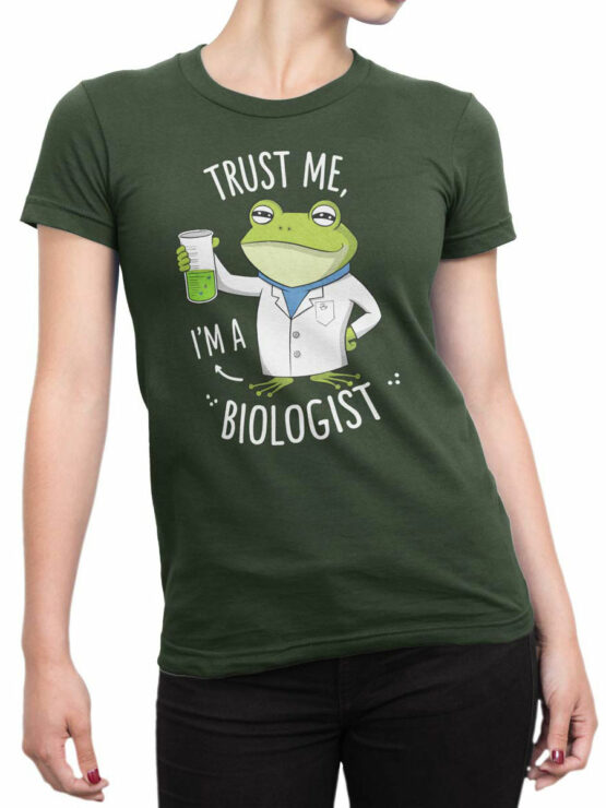 2381 Frog Lab Expert T-Shirt Front Woman