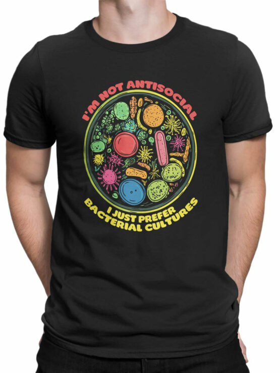 2386 Bacterial Culture Enthusiast T-Shirt Front Man