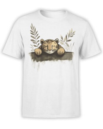 2452 Tiger Snooze T-Shirt Front