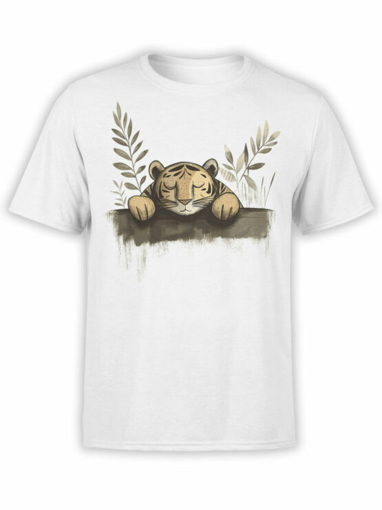 2452 Tiger Snooze T-Shirt Front