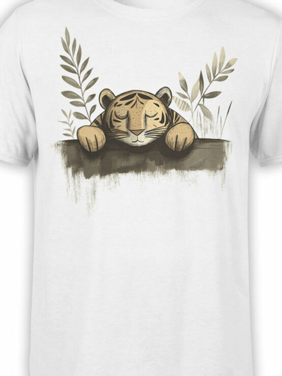 2452 Tiger Snooze T-Shirt Front Color