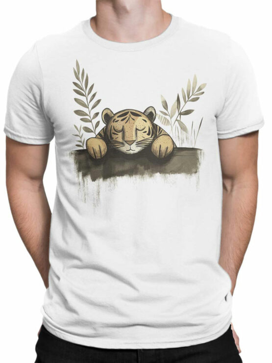 2452 Tiger Snooze T-Shirt Front Man