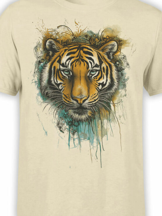 2453 Fierce Tiger T-Shirt Front Color